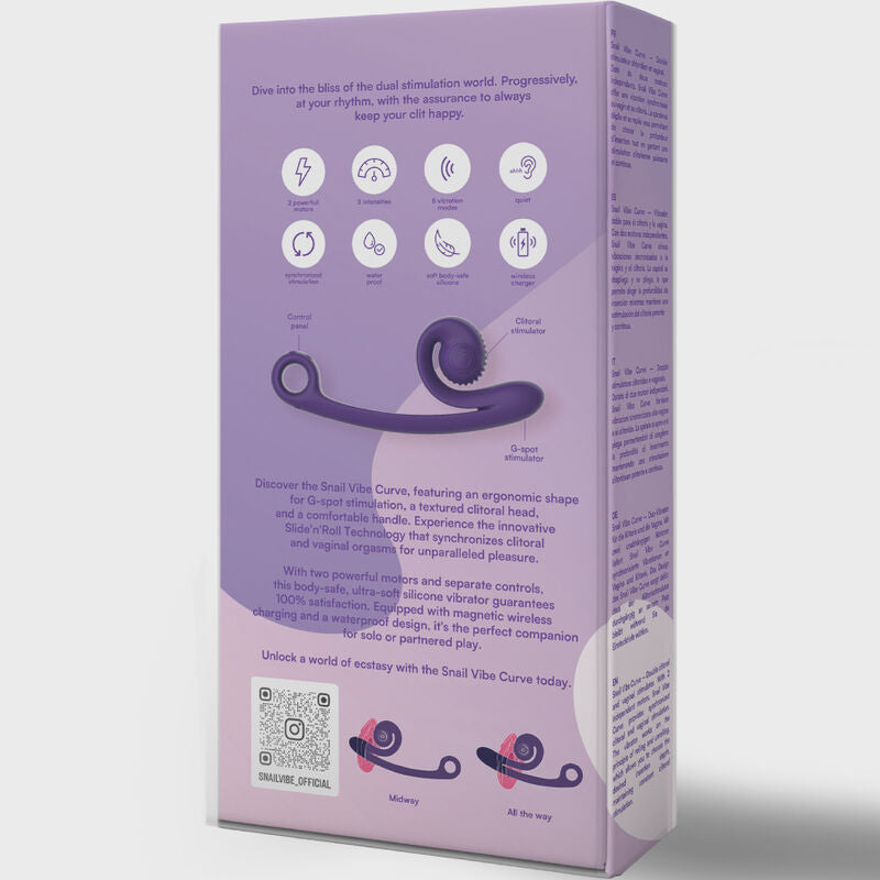 SNAIL VIBE - PINK CURVED VIBRATOR