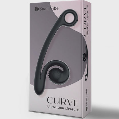 SNAIL VIBE - VIBRATORE CURVA NERO - SNAIL VIBE | Lingerie Harness Boutique