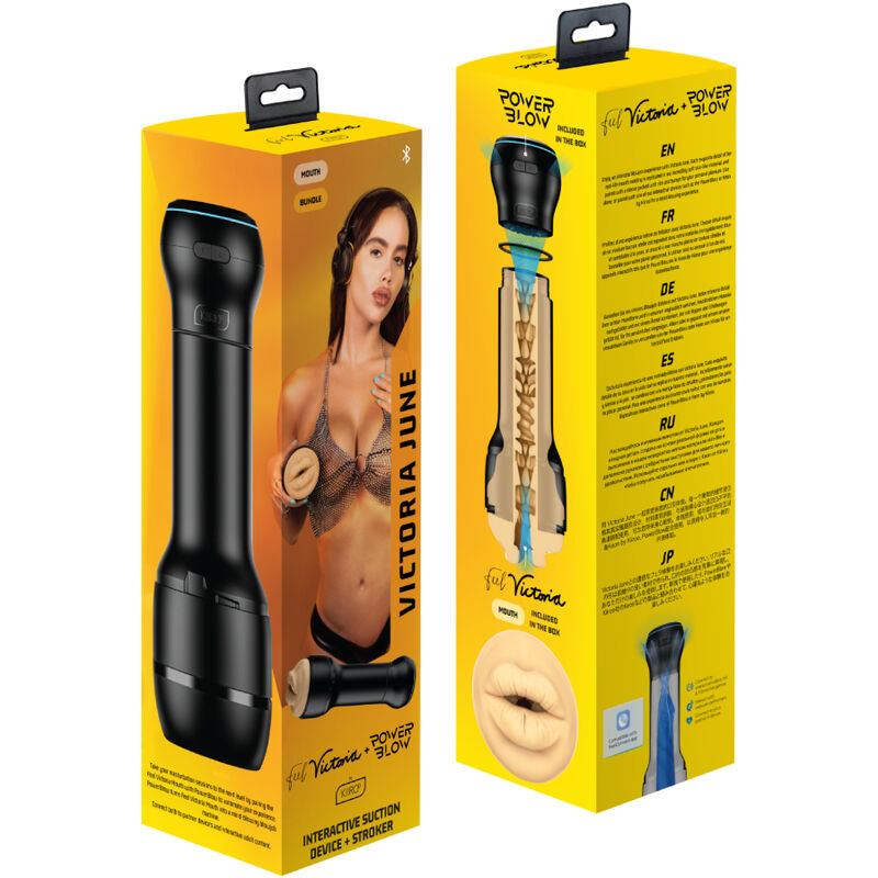 KIIROO - SET COMBO POWERBLOW & FEEL VICTORIA JUNE BOCA - KIIROO | Lingerie Harness Boutique