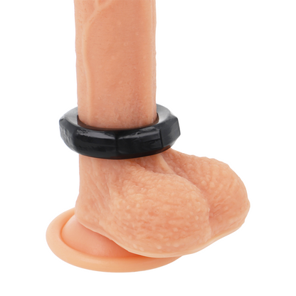 POWERING - SUPER FLEXIBLE AND RESISTANT COCK RING 5CM PR10 BLACK