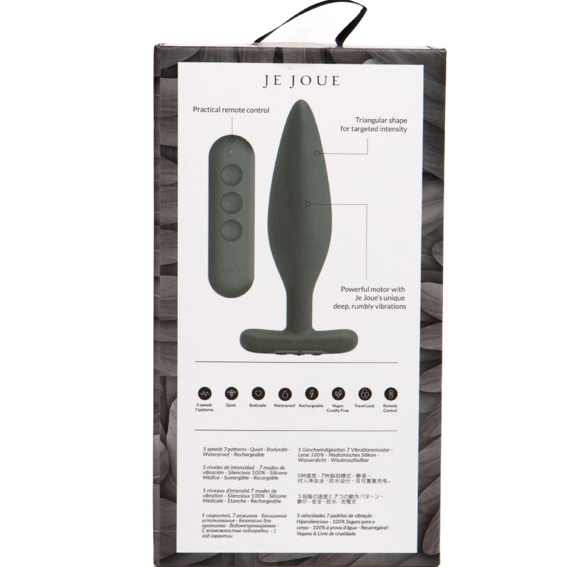 JE JOUE - VIBRATORE ANALE EGON PLUG NERO - JE JOUE | Lingerie Harness Boutique