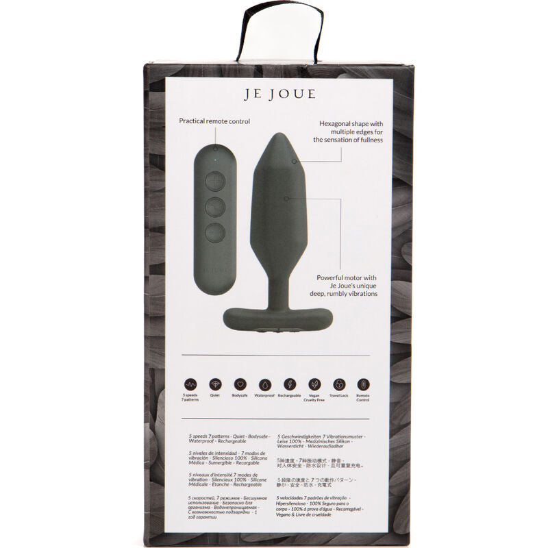 JE JOUE - VIBRATORE PLUG ANALE ONYX NERO - JE JOUE | Lingerie Harness Boutique