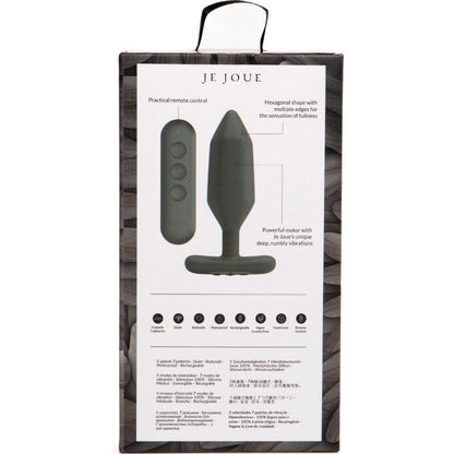 JE JOUE - VIBRATORE PLUG ANALE ONYX NERO - JE JOUE | Lingerie Harness Boutique