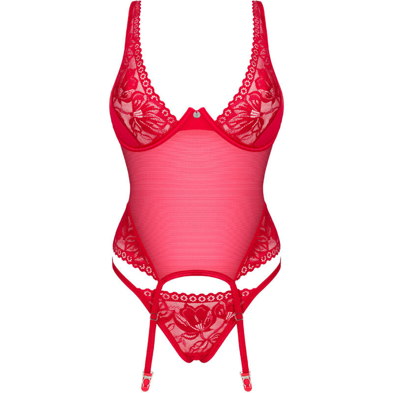 OBSESSIVE - CORSETTO LACELOVE ROSSO XS/S