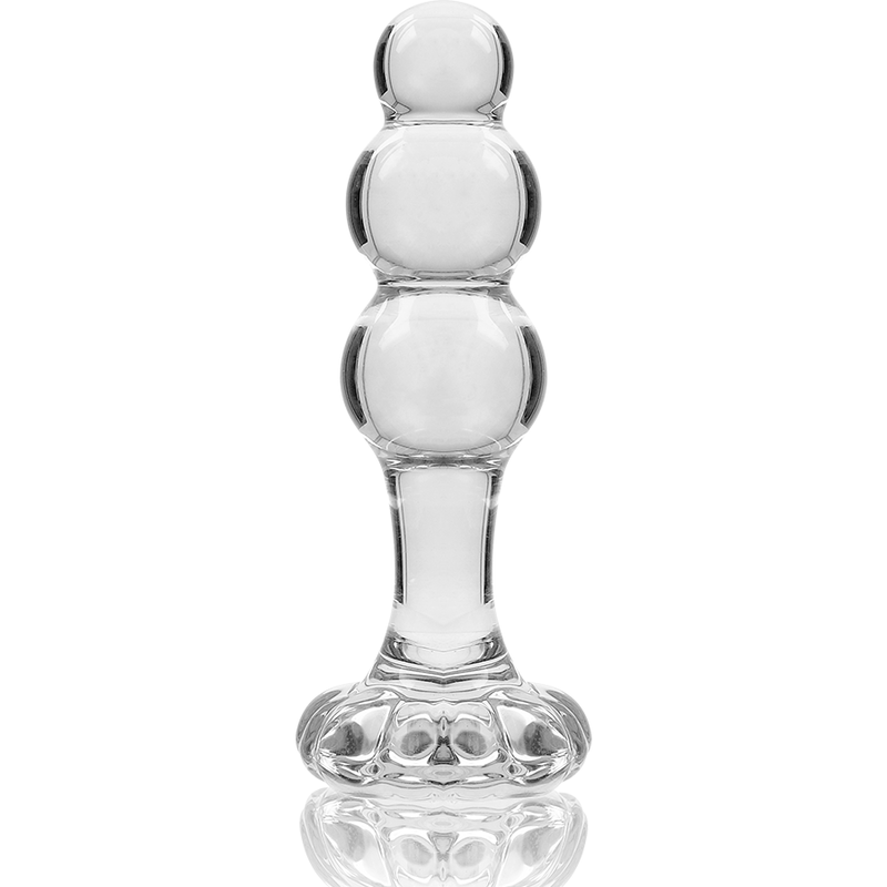 NEBULA SERIES BY IBIZA - MODELLO 1 TAPPO VETRO BOROSILICATO TRASPARENTE 10.5 CM -O- 3 CM - NEBULA SERIES BY IBIZA | Lingerie Harness Boutique