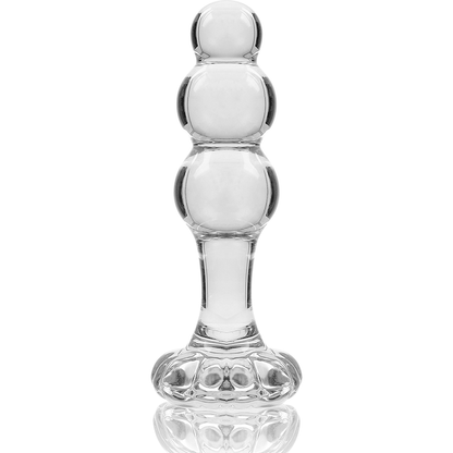 NEBULA SERIES BY IBIZA - MODELLO 1 TAPPO VETRO BOROSILICATO TRASPARENTE 10.5 CM -O- 3 CM - NEBULA SERIES BY IBIZA | Lingerie Harness Boutique