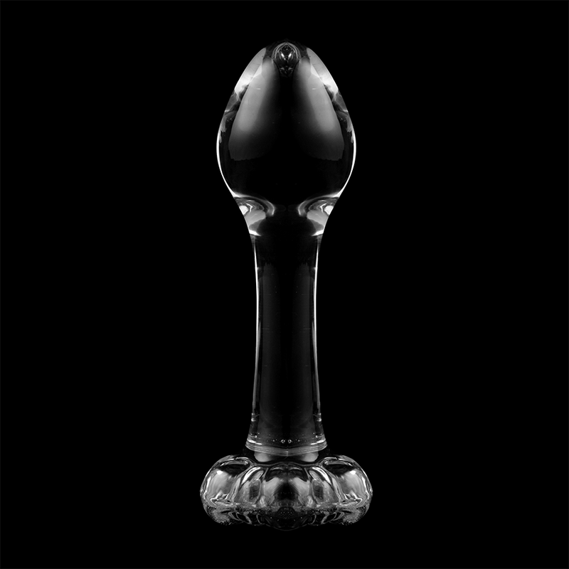 NEBULA SERIES BY IBIZA - MODELLO 2 PLUG ANALE VETRO BOROSILICATO TRASPARENTE 11 CM -O- 3.5 CM - NEBULA SERIES BY IBIZA | Lingerie Harness Boutique
