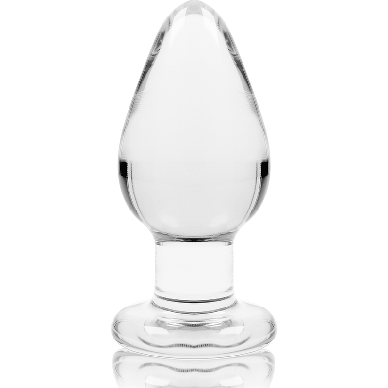 NEBULA SERIES BY IBIZA - MODELLO 3 PLUG ANALE VETRO BOROSILICATO TRASPARENTE 11 CM -O- 5 CM - NEBULA SERIES BY IBIZA | Lingerie Harness Boutique