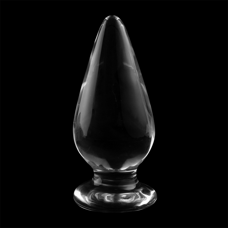 NEBULA SERIES BY IBIZA - MODELLO 4 PLUG ANALE VETRO BOROSILICATO TRASPARENTE 11 CM -O- 5 CM - NEBULA SERIES BY IBIZA | Lingerie Harness Boutique
