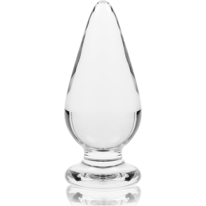 NEBULA SERIES BY IBIZA - MODELLO 4 PLUG ANALE VETRO BOROSILICATO TRASPARENTE 11 CM -O- 5 CM - NEBULA SERIES BY IBIZA | Lingerie Harness Boutique