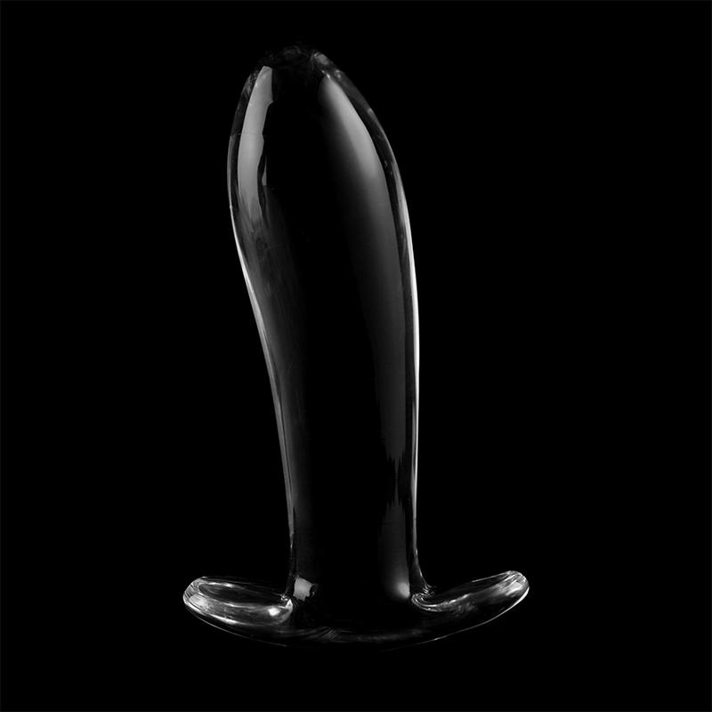 NEBULA SERIES BY IBIZA - MODELLO 5 PLUG ANALE VETRO BOROSILICATO TRASPARENTE 12.5 CM -O- 3.5 CM - NEBULA SERIES BY IBIZA | Lingerie Harness Boutique