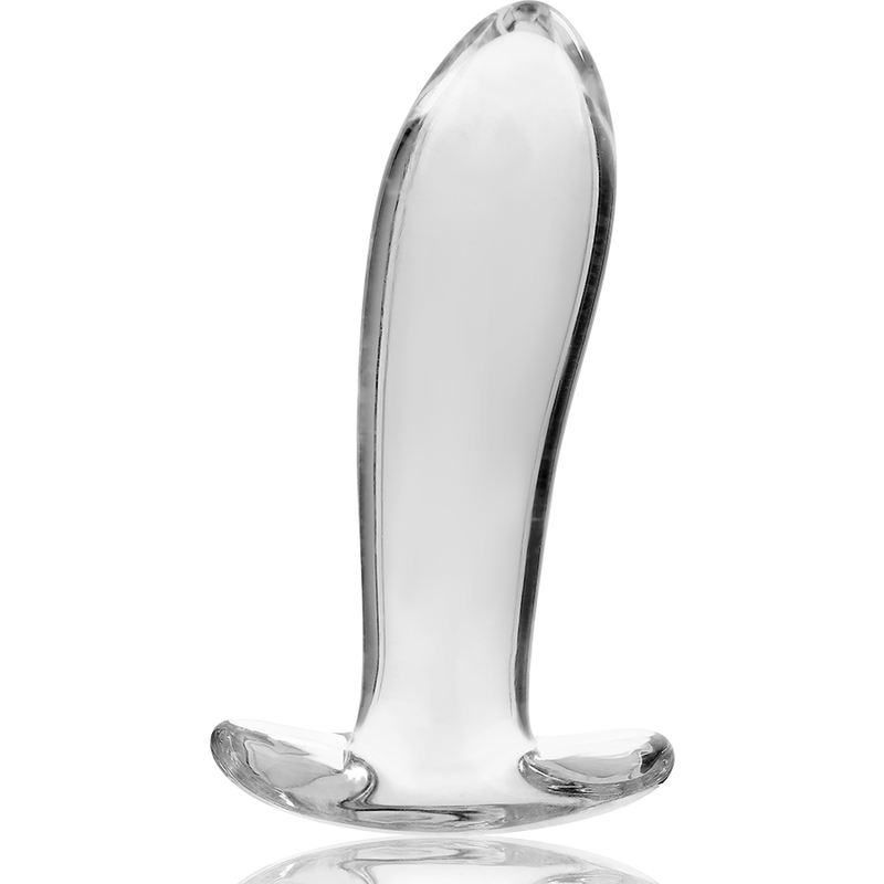 NEBULA SERIES BY IBIZA - MODELLO 5 PLUG ANALE VETRO BOROSILICATO TRASPARENTE 12.5 CM -O- 3.5 CM