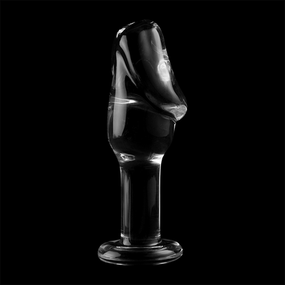 NEBULA SERIES BY IBIZA - MODELLO 6 PLUG ANALE VETRO BOROSILICATO TRASPARENTE 12.5 CM -O- 4 CM - NEBULA SERIES BY IBIZA | Lingerie Harness Boutique