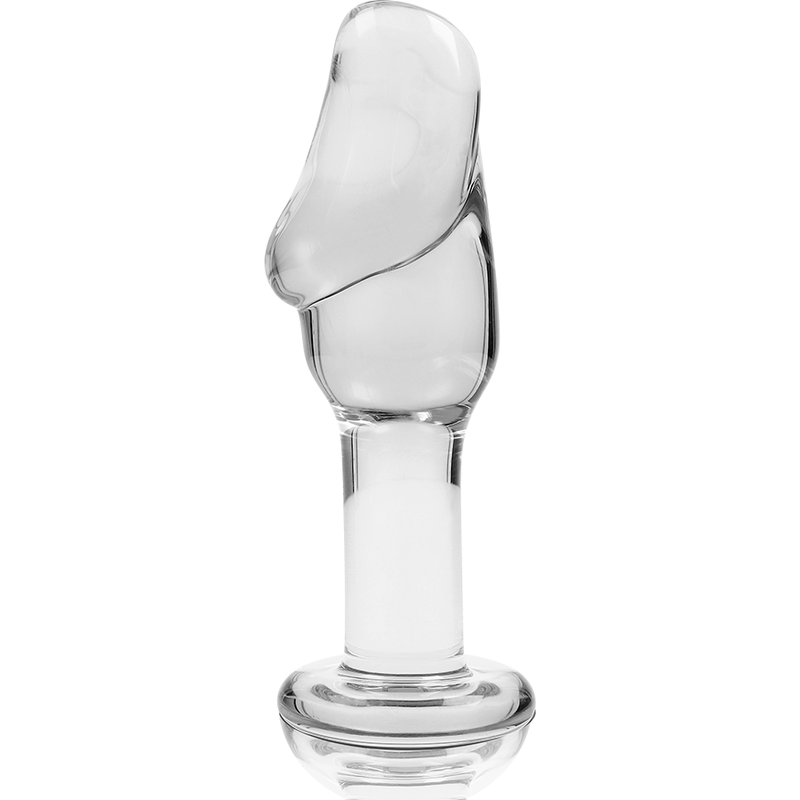 NEBULA SERIES BY IBIZA - MODELLO 6 PLUG ANALE VETRO BOROSILICATO TRASPARENTE 12.5 CM -O- 4 CM