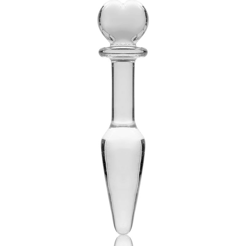 NEBULA SERIES BY IBIZA - MODELLO 7 PLUG ANALE VETRO BOROSILICATO TRASPARENTE 13.5 CM -O- 3 CM - NEBULA SERIES BY IBIZA | Lingerie Harness Boutique
