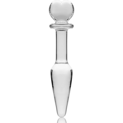 NEBULA SERIES BY IBIZA - MODELLO 7 PLUG ANALE VETRO BOROSILICATO TRASPARENTE 13.5 CM -O- 3 CM - NEBULA SERIES BY IBIZA | Lingerie Harness Boutique