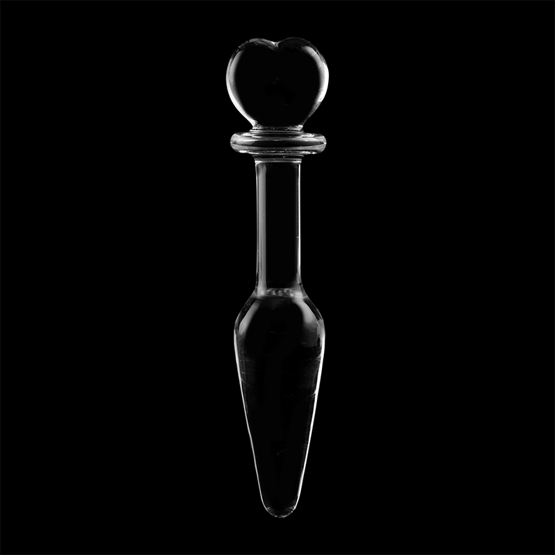 NEBULA SERIES BY IBIZA - MODELLO 7 PLUG ANALE VETRO BOROSILICATO TRASPARENTE 13.5 CM -O- 3 CM - NEBULA SERIES BY IBIZA | Lingerie Harness Boutique