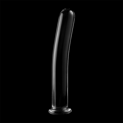 NEBULA SERIES BY IBIZA - MODELLO 9 DILDO IN VETRO BOROSILICATO TRASPARENTE 15.5 CM -O- 2.5 CM - NEBULA SERIES BY IBIZA | Lingerie Harness Boutique
