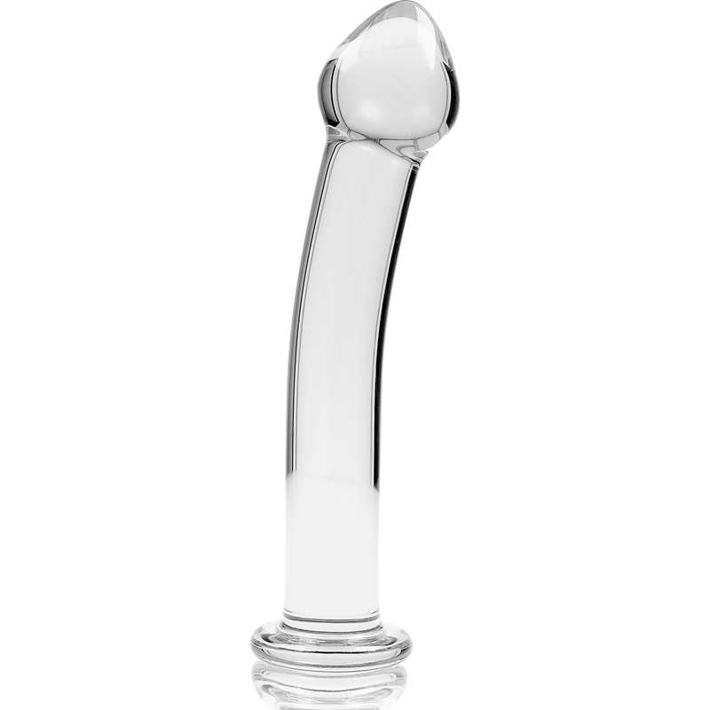 NEBULA SERIES BY IBIZA - MODELLO 11 DILDO IN VETRO BOROSILICATO TRASPARENTE 16 CM -O- 3 CM - NEBULA SERIES BY IBIZA | Lingerie Harness Boutique