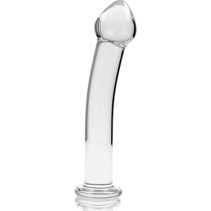 NEBULA SERIES BY IBIZA - MODELLO 11 DILDO IN VETRO BOROSILICATO TRASPARENTE 16 CM -O- 3 CM - NEBULA SERIES BY IBIZA | Lingerie Harness Boutique