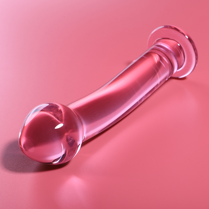 NEBULA SERIES BY IBIZA - MODELLO 11 DILDO IN VETRO BOROSILICATO TRASPARENTE 16 CM -O- 3 CM - NEBULA SERIES BY IBIZA | Lingerie Harness Boutique