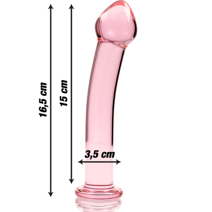 NEBULA SERIES BY IBIZA - MODELLO 11 DILDO IN VETRO BOROSILICATO TRASPARENTE 16 CM -O- 3 CM - NEBULA SERIES BY IBIZA | Lingerie Harness Boutique