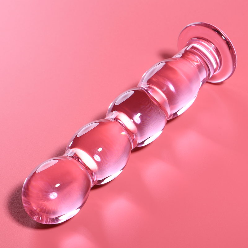 NEBULA SERIES BY IBIZA - MODELLO 10 DILDO IN VETRO BOROSILICATO TRASPARENTE 16.5 CM -O- 3.5 CM - NEBULA SERIES BY IBIZA | Lingerie Harness Boutique
