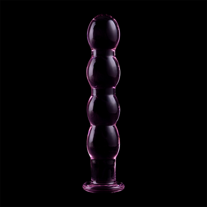 NEBULA SERIES BY IBIZA - MODELLO 10 DILDO IN VETRO BOROSILICATO TRASPARENTE 16.5 CM -O- 3.5 CM - NEBULA SERIES BY IBIZA | Lingerie Harness Boutique