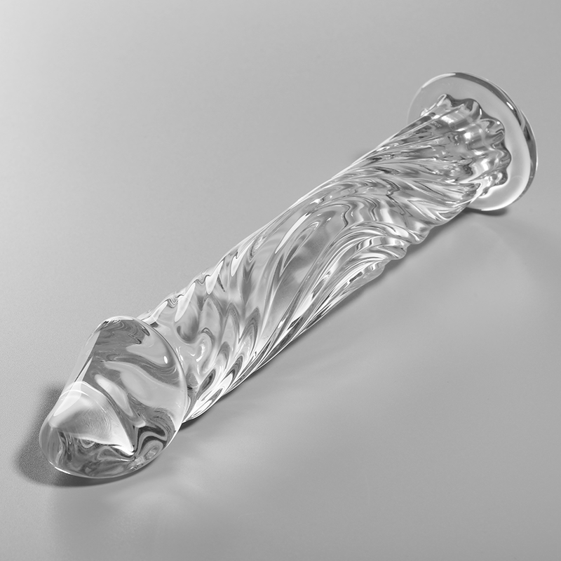 NEBULA SERIES BY IBIZA - MODELLO 12 DILDO IN VETRO BOROSILICATO TRASPARENTE 17 CM -O- 3.5 CM - NEBULA SERIES BY IBIZA | Lingerie Harness Boutique