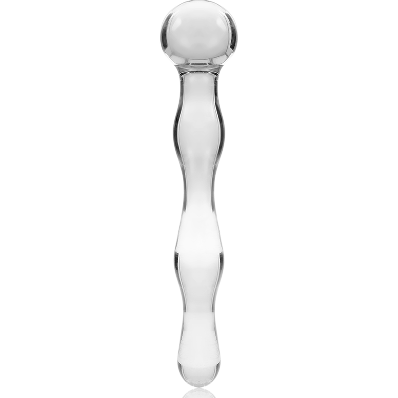 NEBULA SERIES BY IBIZA - MODELLO 13 DILDO IN VETRO BOROSILICATO TRASPARENTE 18 CM -O- 3.5 CM - NEBULA SERIES BY IBIZA | Lingerie Harness Boutique