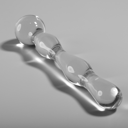 NEBULA SERIES BY IBIZA - MODELLO 13 DILDO IN VETRO BOROSILICATO TRASPARENTE 18 CM -O- 3.5 CM - NEBULA SERIES BY IBIZA | Lingerie Harness Boutique