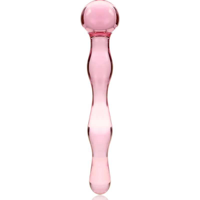 NEBULA SERIES BY IBIZA - MODELLO 13 DILDO IN VETRO BOROSILICATO TRASPARENTE 18 CM -O- 3.5 CM - NEBULA SERIES BY IBIZA | Lingerie Harness Boutique