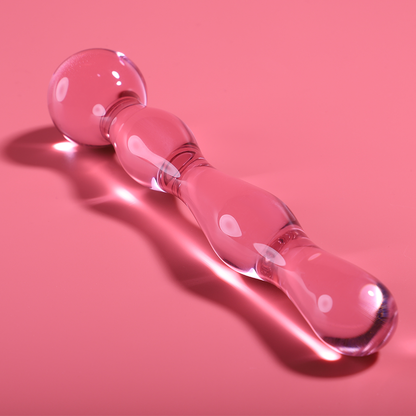 NEBULA SERIES BY IBIZA - MODELLO 13 DILDO IN VETRO BOROSILICATO TRASPARENTE 18 CM -O- 3.5 CM - NEBULA SERIES BY IBIZA | Lingerie Harness Boutique