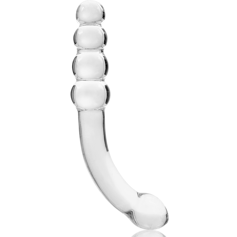 NEBULA SERIES BY IBIZA - MODELLO 14 DILDO IN VETRO BOROSILICATO TRASPARENTE 18.5 CM -O- 3 CM - NEBULA SERIES BY IBIZA | Lingerie Harness Boutique