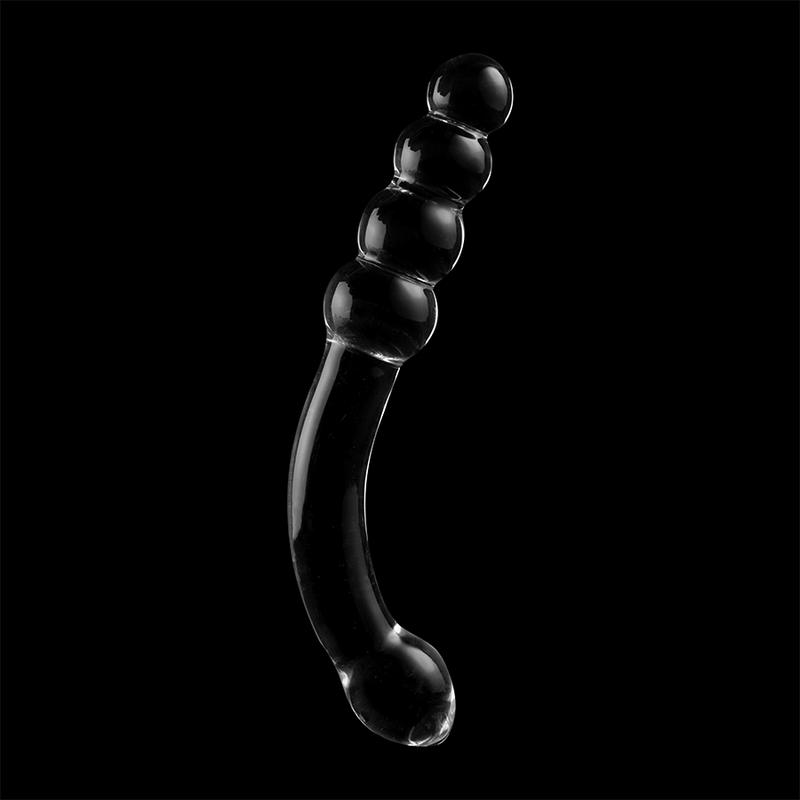 NEBULA SERIES BY IBIZA - MODELLO 14 DILDO IN VETRO BOROSILICATO TRASPARENTE 18.5 CM -O- 3 CM - NEBULA SERIES BY IBIZA | Lingerie Harness Boutique