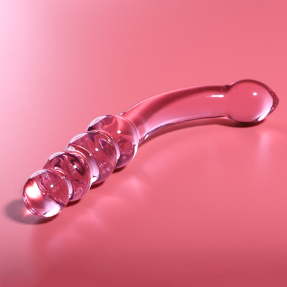 NEBULA SERIES BY IBIZA - MODELLO 14 DILDO IN VETRO BOROSILICATO TRASPARENTE 18.5 CM -O- 3 CM - NEBULA SERIES BY IBIZA | Lingerie Harness Boutique
