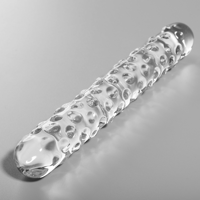 NEBULA SERIES BY IBIZA - MODELLO 15 DILDO IN VETRO BOROSILICATO TRASPARENTE 18.5 CM -O- 3 CM - NEBULA SERIES BY IBIZA | Lingerie Harness Boutique