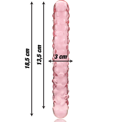 NEBULA SERIES BY IBIZA - MODELLO 15 DILDO IN VETRO BOROSILICATO TRASPARENTE 18.5 CM -O- 3 CM - NEBULA SERIES BY IBIZA | Lingerie Harness Boutique