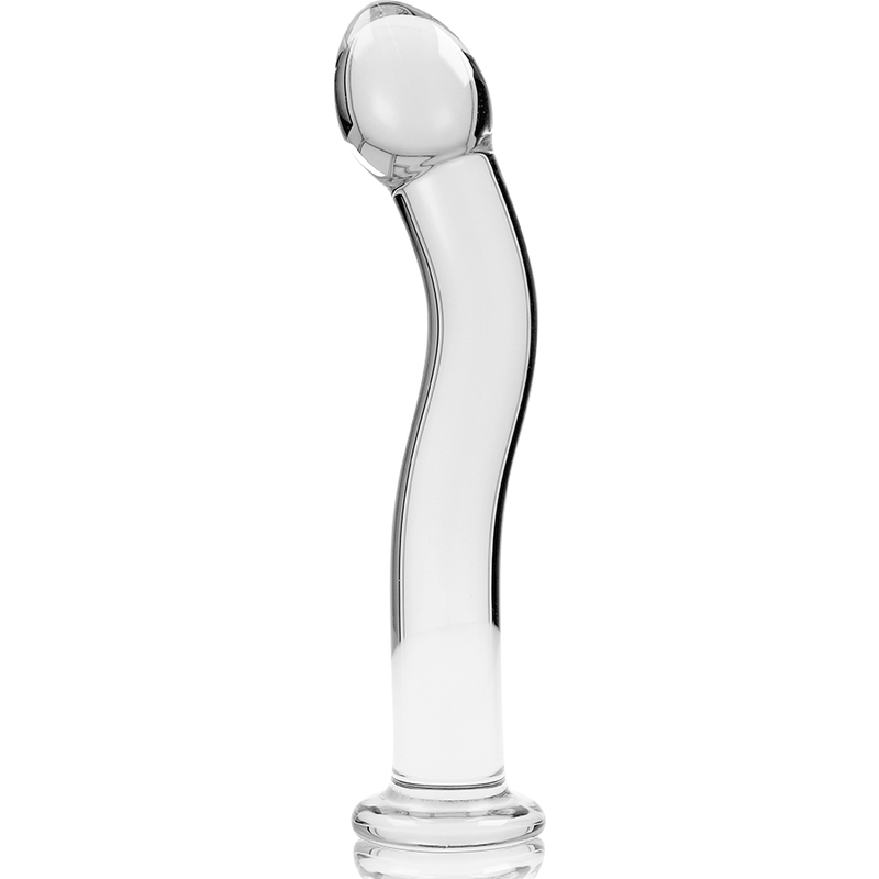 NEBULA SERIES BY IBIZA - MODELLO 18 DILDO IN VETRO BOROSILICATO TRASPARENTE 18.5 CM -O- 3.5 CM - NEBULA SERIES BY IBIZA | Lingerie Harness Boutique