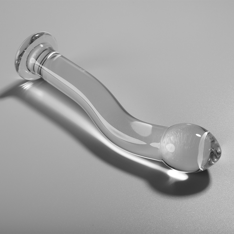 NEBULA SERIES BY IBIZA - MODELLO 18 DILDO IN VETRO BOROSILICATO TRASPARENTE 18.5 CM -O- 3.5 CM - NEBULA SERIES BY IBIZA | Lingerie Harness Boutique