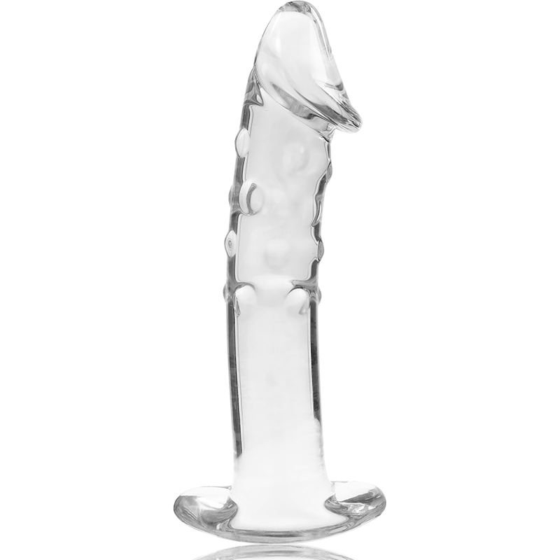 NEBULA SERIES BY IBIZA - MODELLO 19 DILDO IN VETRO BOROSILICATO TRASPARENTE 18.5 CM -O- 4 CM - NEBULA SERIES BY IBIZA | Lingerie Harness Boutique