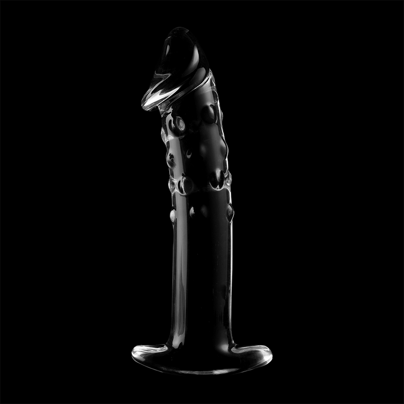 NEBULA SERIES BY IBIZA - MODELLO 19 DILDO IN VETRO BOROSILICATO TRASPARENTE 18.5 CM -O- 4 CM - NEBULA SERIES BY IBIZA | Lingerie Harness Boutique