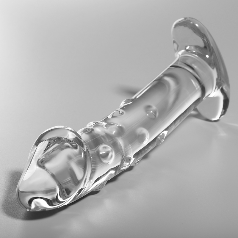 NEBULA SERIES BY IBIZA - MODELLO 19 DILDO IN VETRO BOROSILICATO TRASPARENTE 18.5 CM -O- 4 CM - NEBULA SERIES BY IBIZA | Lingerie Harness Boutique