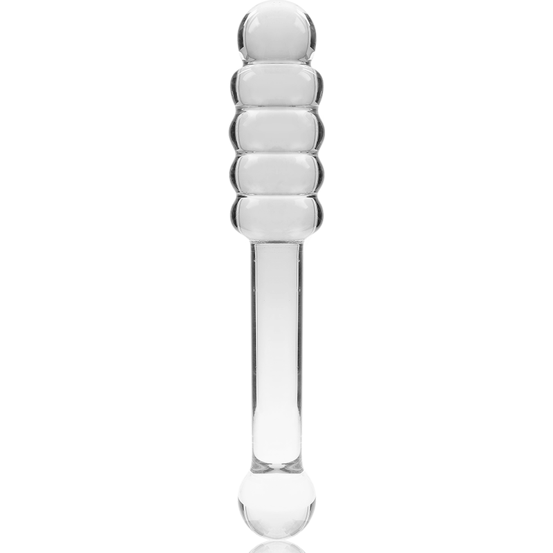 NEBULA SERIES BY IBIZA - MODELLO 20 DILDO IN VETRO BOROSILICATO TRASPARENTE 20.5 CM -O- 3 CM - NEBULA SERIES BY IBIZA | Lingerie Harness Boutique