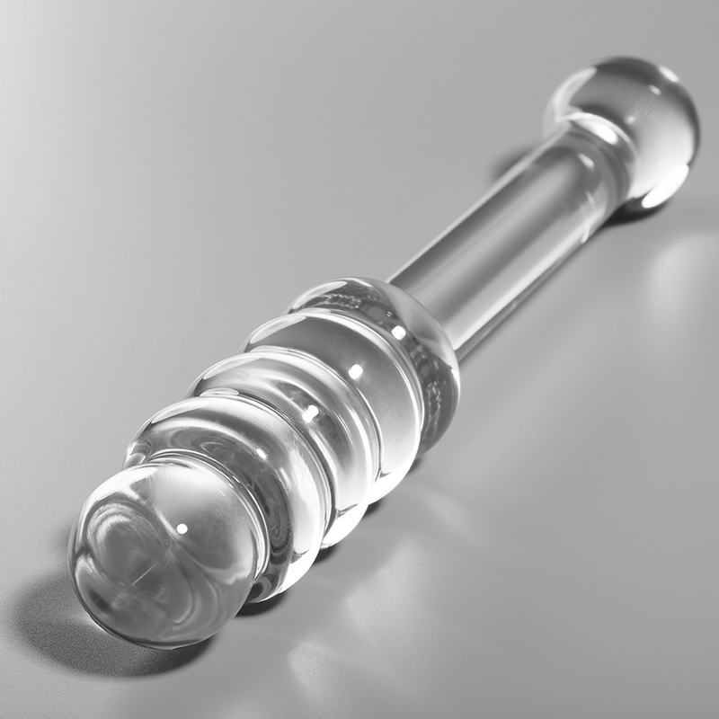 NEBULA SERIES BY IBIZA - MODELLO 20 DILDO IN VETRO BOROSILICATO TRASPARENTE 20.5 CM -O- 3 CM - NEBULA SERIES BY IBIZA | Lingerie Harness Boutique