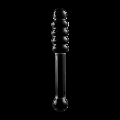 NEBULA SERIES BY IBIZA - MODELLO 20 DILDO IN VETRO BOROSILICATO TRASPARENTE 20.5 CM -O- 3 CM - NEBULA SERIES BY IBIZA | Lingerie Harness Boutique