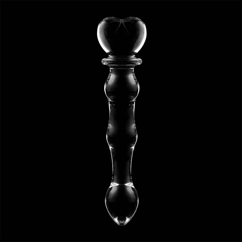 NEBULA SERIES BY IBIZA - MODELLO 21 DILDO IN VETRO BOROSILICATO TRASPARENTE 20.5 CM -O- 3.5 CM - NEBULA SERIES BY IBIZA | Lingerie Harness Boutique