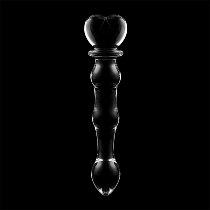 NEBULA SERIES BY IBIZA - MODELLO 21 DILDO IN VETRO BOROSILICATO TRASPARENTE 20.5 CM -O- 3.5 CM - NEBULA SERIES BY IBIZA | Lingerie Harness Boutique