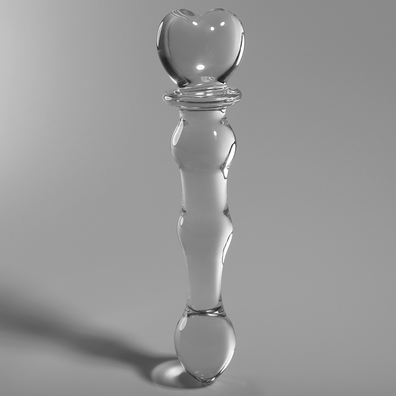 NEBULA SERIES BY IBIZA - MODELLO 21 DILDO IN VETRO BOROSILICATO TRASPARENTE 20.5 CM -O- 3.5 CM - NEBULA SERIES BY IBIZA | Lingerie Harness Boutique