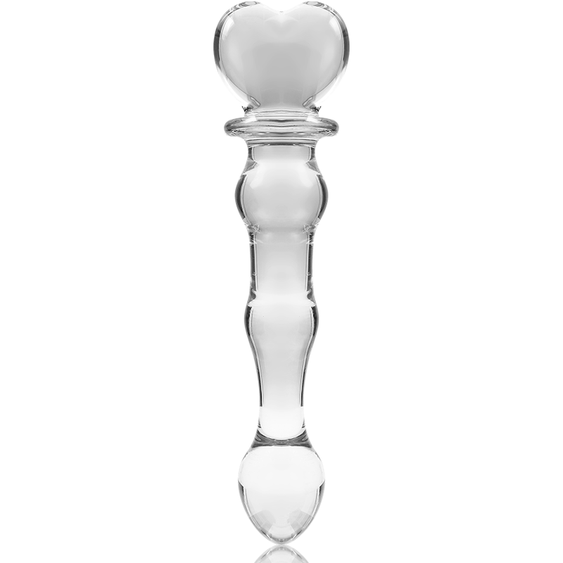 NEBULA SERIES BY IBIZA - MODELLO 21 DILDO IN VETRO BOROSILICATO TRASPARENTE 20.5 CM -O- 3.5 CM - NEBULA SERIES BY IBIZA | Lingerie Harness Boutique